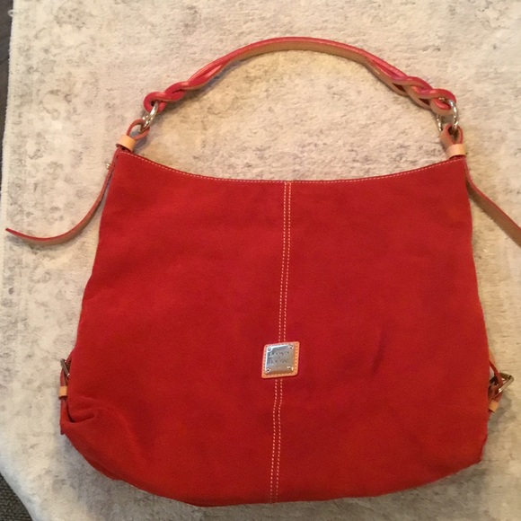 Dooney & Bourke Vibrant Red Hobo Bag Never Used - Picture 9 of 10